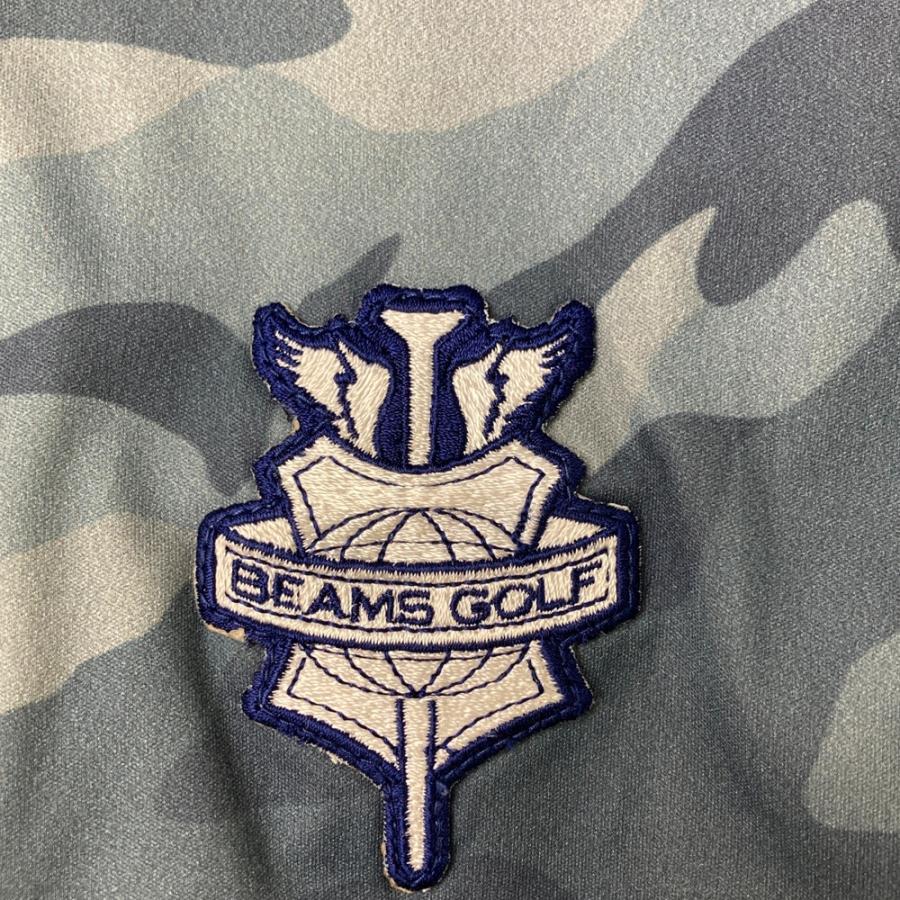 BEAMS GOLF ビームスゴルフ 長袖 ジップジャケット カモフラ柄 グレー