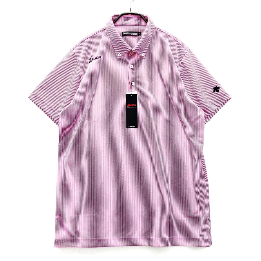 新品】SRIXON スリクソン by DESCENTE 半袖ポロシャツ ストライプ柄