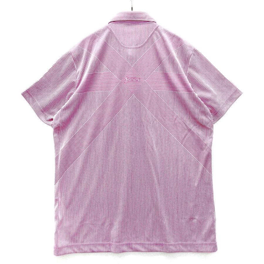 新品】SRIXON スリクソン by DESCENTE 半袖ポロシャツ ストライプ柄