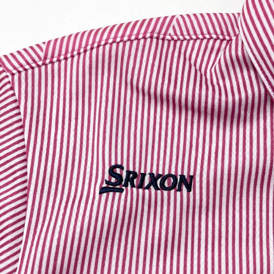 新品】SRIXON スリクソン by DESCENTE 半袖ポロシャツ ストライプ柄