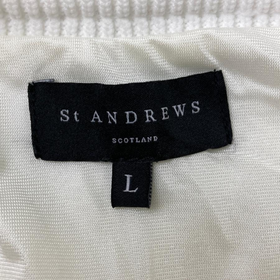 ST ANDREWS セントアンドリュース ニットジャケット ホワイト系 L