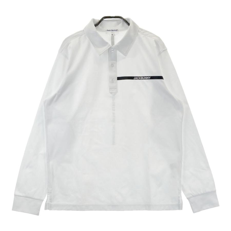 JACK BUNNY ジャックバニー 2025年 長袖ポロシャツ ホワイト系 4