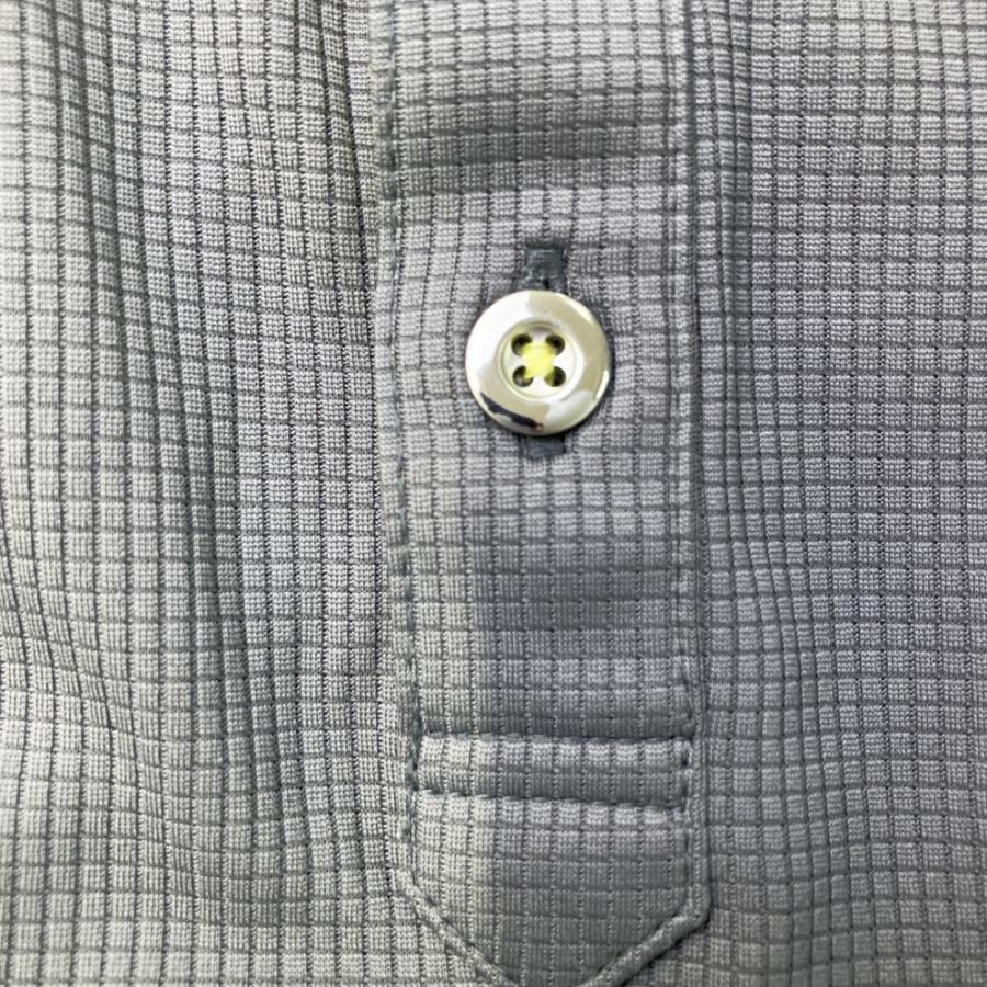 TAYLOR MADE テーラーメイド 半袖ポロシャツ ボタンダウン グレー系 M