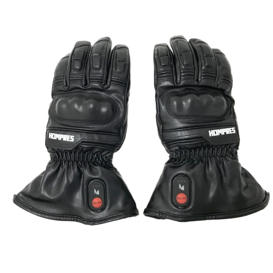 HOMPRES 電熱グローブ ブラック系 M バイクウェア : ブランド古着