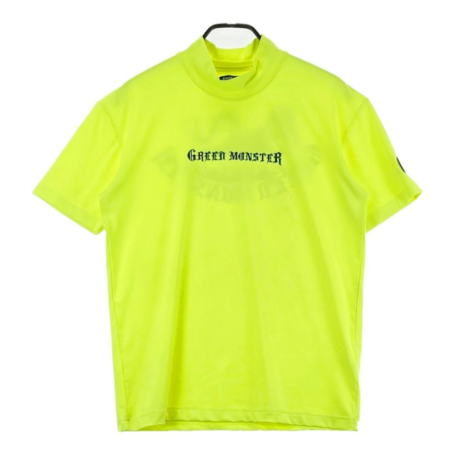 GREED MONSTER グリードモンスター モックネック 半袖Tシャツ イエロー