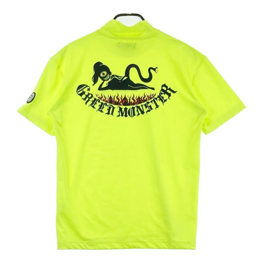 GREED MONSTER グリードモンスター モックネック 半袖Tシャツ イエロー