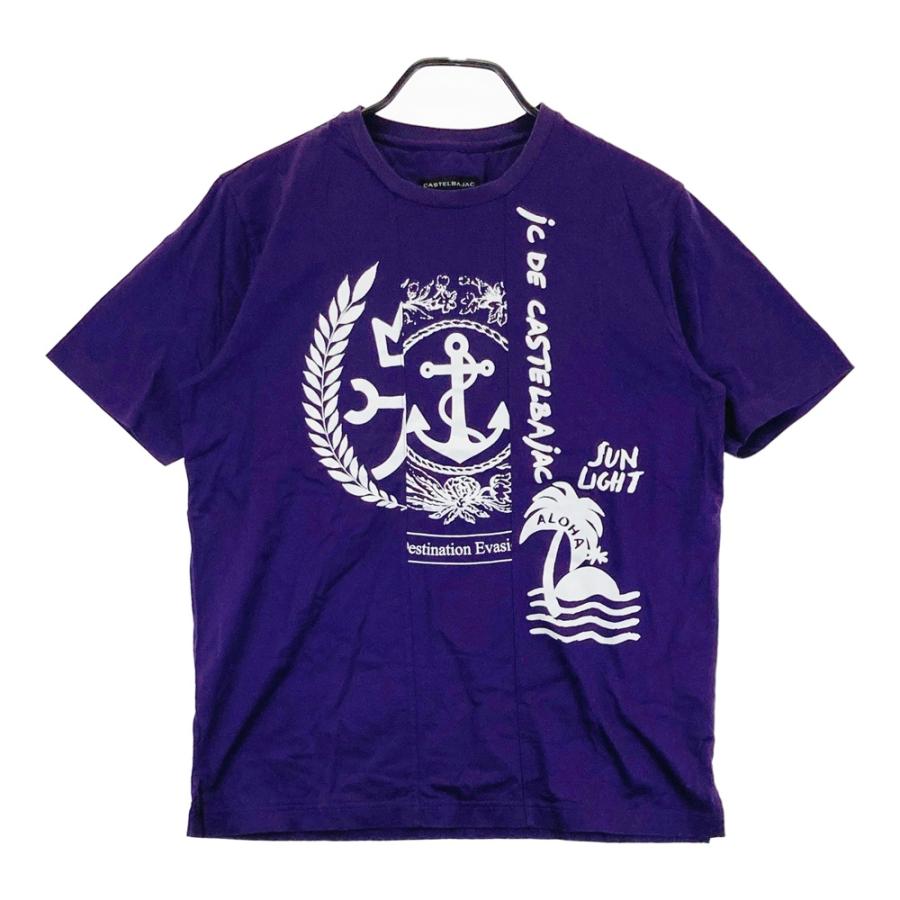 CASTELBAJAC カステルバジャック 半袖Tシャツ パープル系 46 ゴルフ 