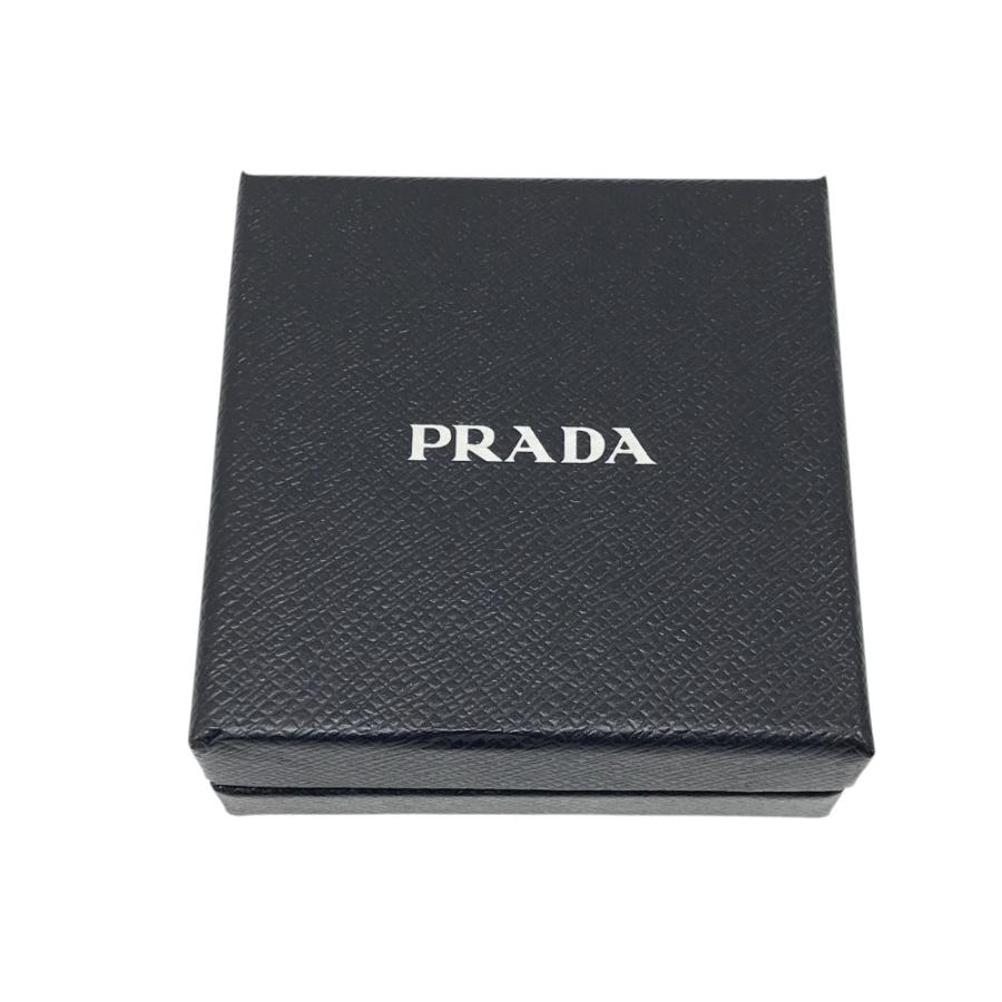 PRADA プラダ 1IF129 テスート バレッタ ヘアクリップ 三角プレート ブラック系の画像