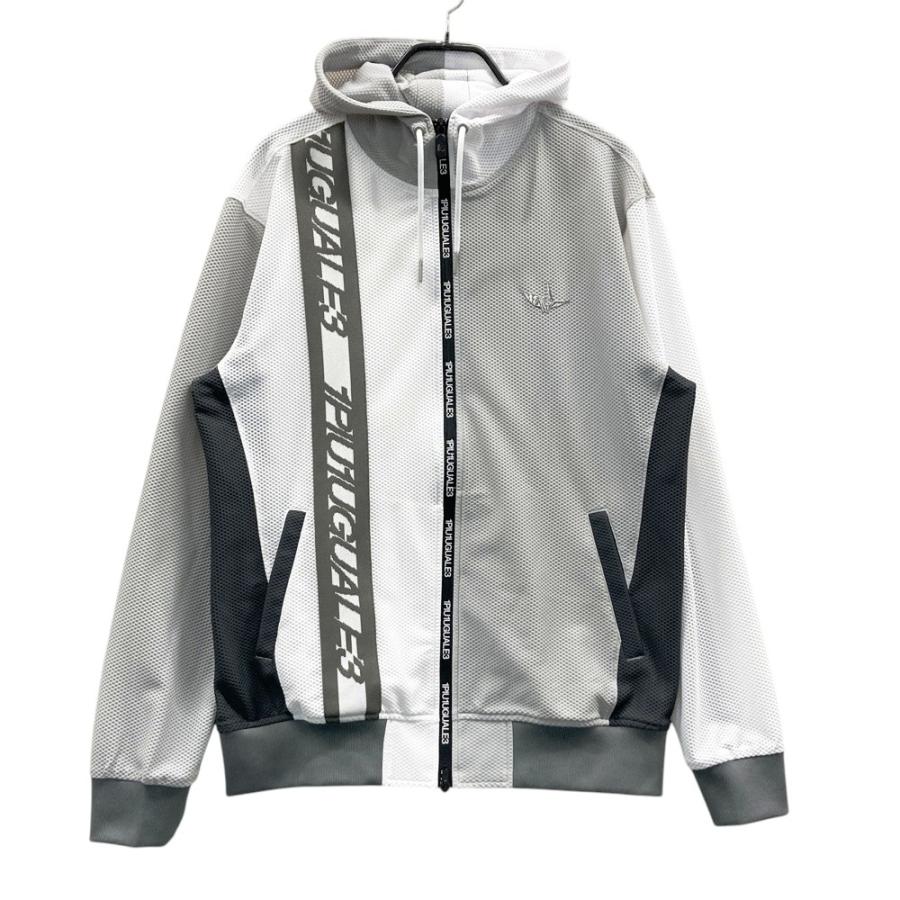 1PIU1UGUALE3 GOLF フード付き 長袖ジャケット グレー系 6 ゴルフ 