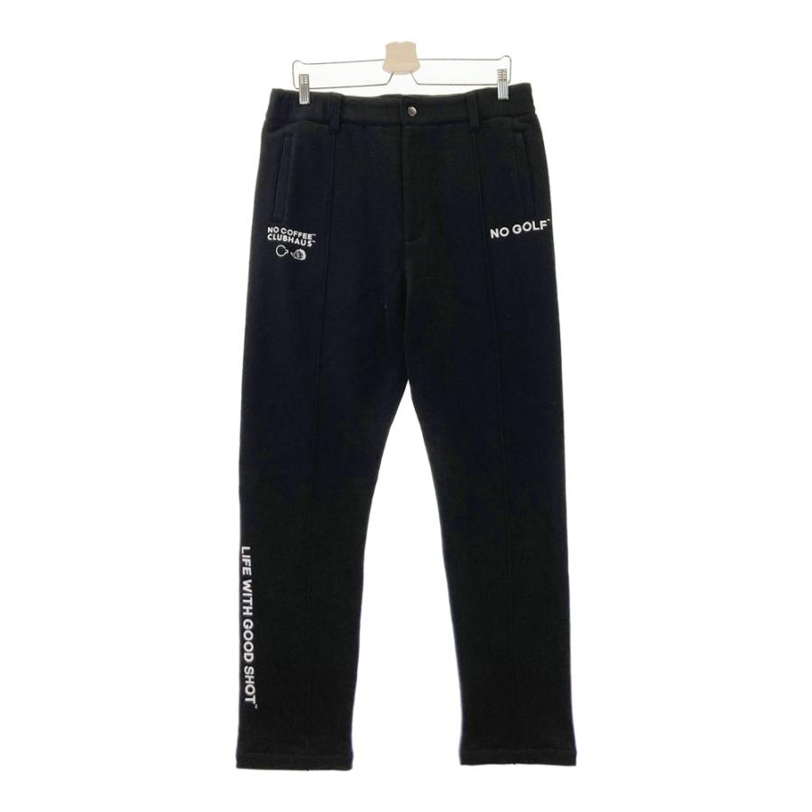 NO COFFEE ノーコーヒー × CLUBHAUS 裏起毛パンツ ブラック系 XL