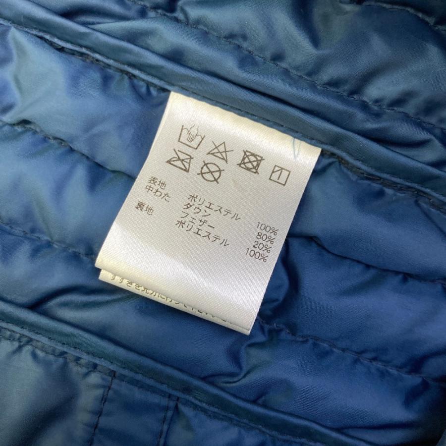 FILA GOLF フィラゴルフ ジップ ダウンジャケット 総柄 ネイビー系 M