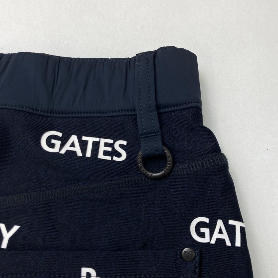 PEARLY GATES パーリーゲイツ  ナイロンスカート ロゴ×ニコちゃん総柄 ネイビー系 1 ゴルフウェア レディースの画像