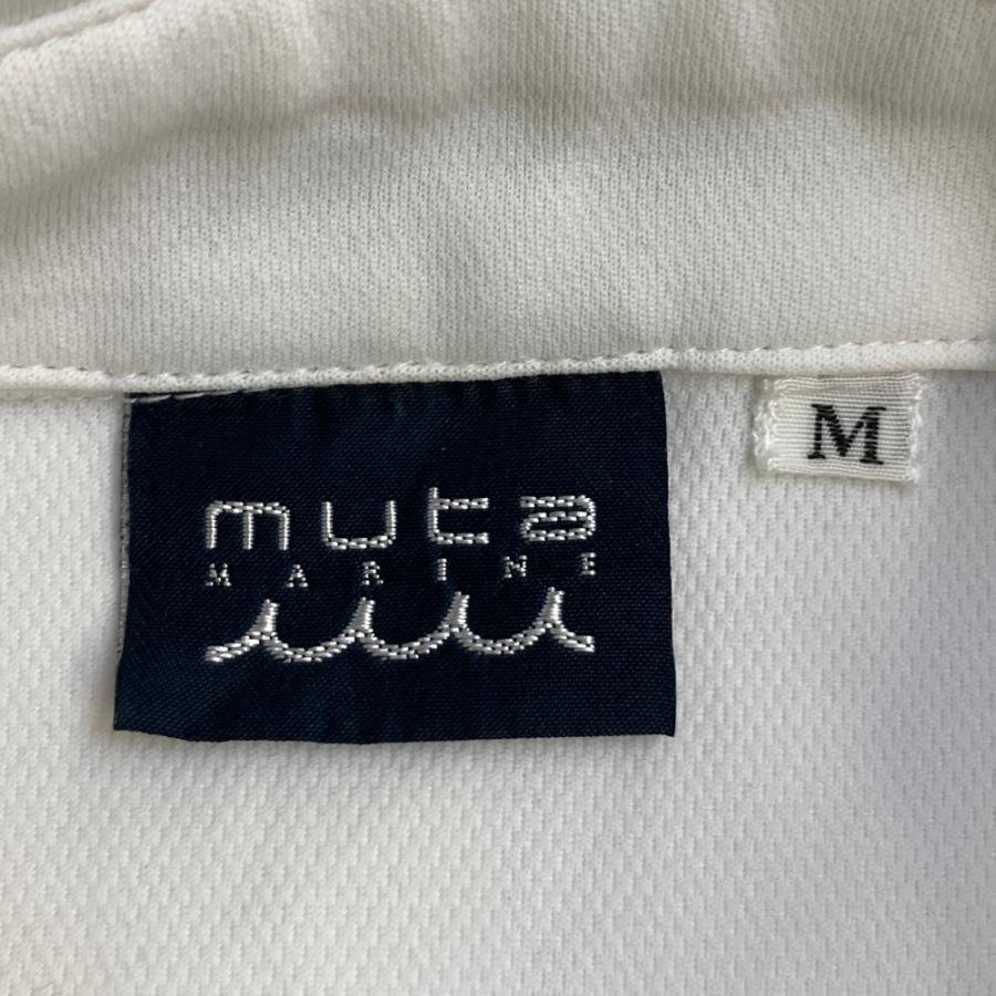 MARINE MUTA ボタンダウンシャツ ホワイト MUTA MARINE ムータマリン 半袖ポロシャツ ボタンダウン ホワイト系 M