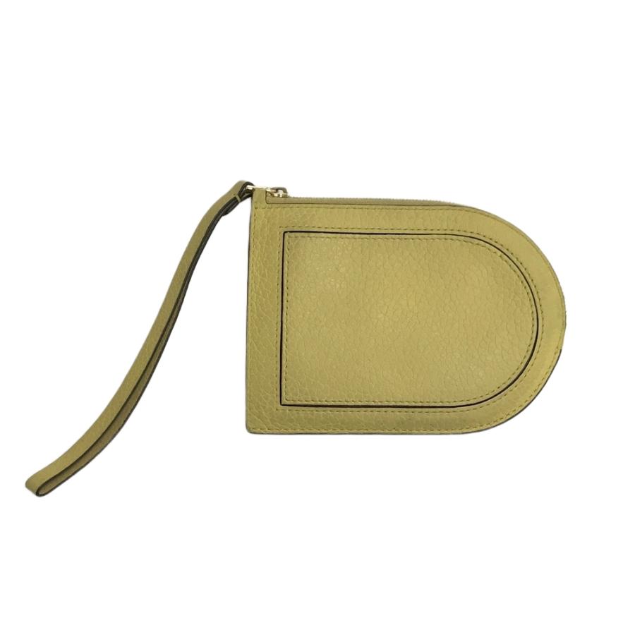DELVAUX(デルボー)ブリヨン コンパクトレザーウォレット二つ折財布イエロー DELVAUX（デルヴォー） 二つ折り財布 Brillant Compact Wallet