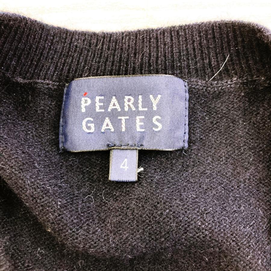 PEARLY GATES パーリーゲイツ 2024年モデル カシミヤ 長袖 ニットセーター  ネイビー系 4 ゴルフウェア メンズ_2