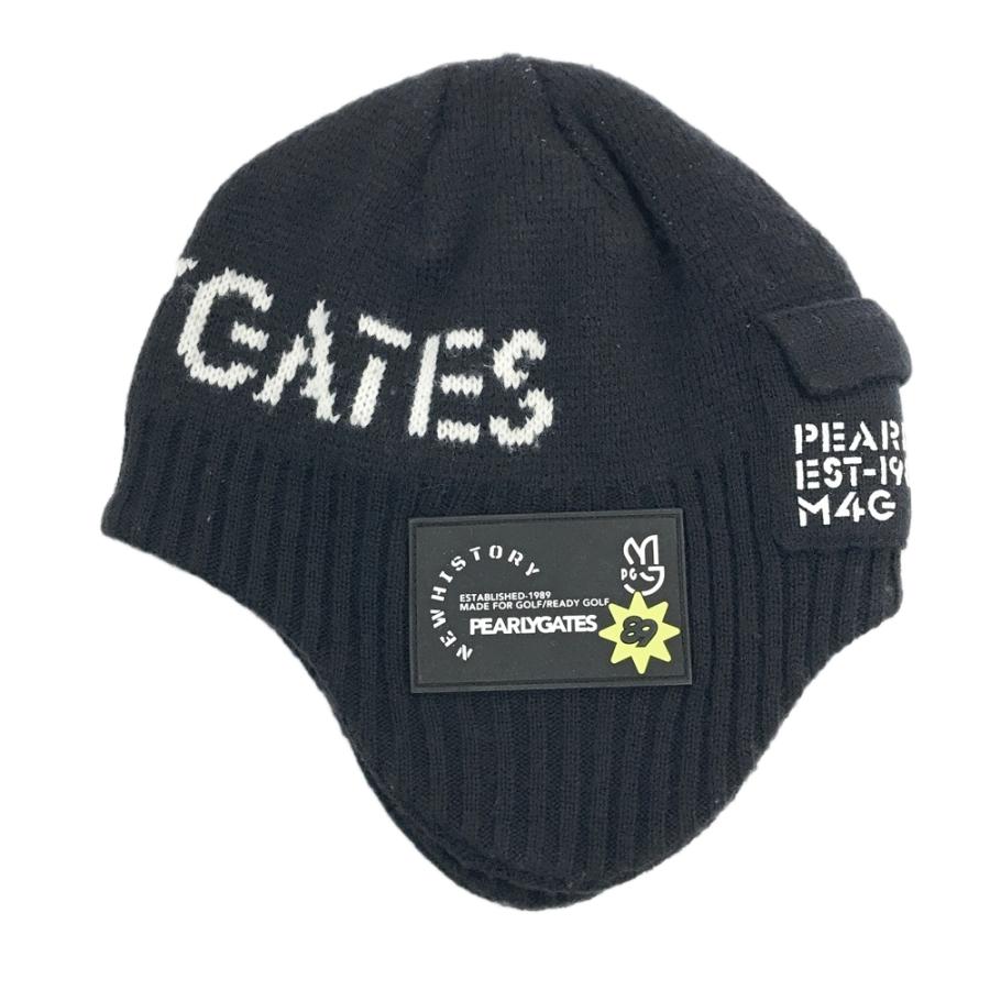 PEARLY GATES パーリーゲイツ 2025年モデル ウール混 耳当て ニット帽 
