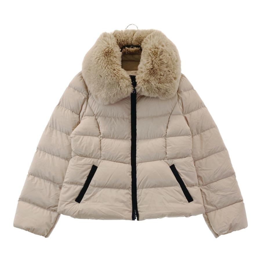 トゥービーシック TO BE CHIC ダウンコート ベージュ アウター TO BE CHIC トゥービーシック ロイカストレッチ ファーダウンコート