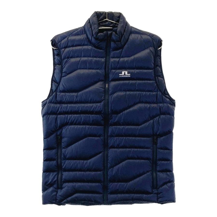 【美品】J.LINDEBERGジェイリンドバーグ ダウンベスト J.LINDEBERG ジェイリンドバーグ ジップアップ ダウンベスト ネイビー