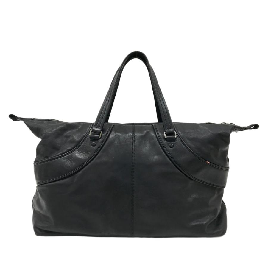 未使用　バリー　2way ボストンバッグ　ブラック BALLY バリー 2way レザー ボストンバッグ ブラック系 : ブランド古着