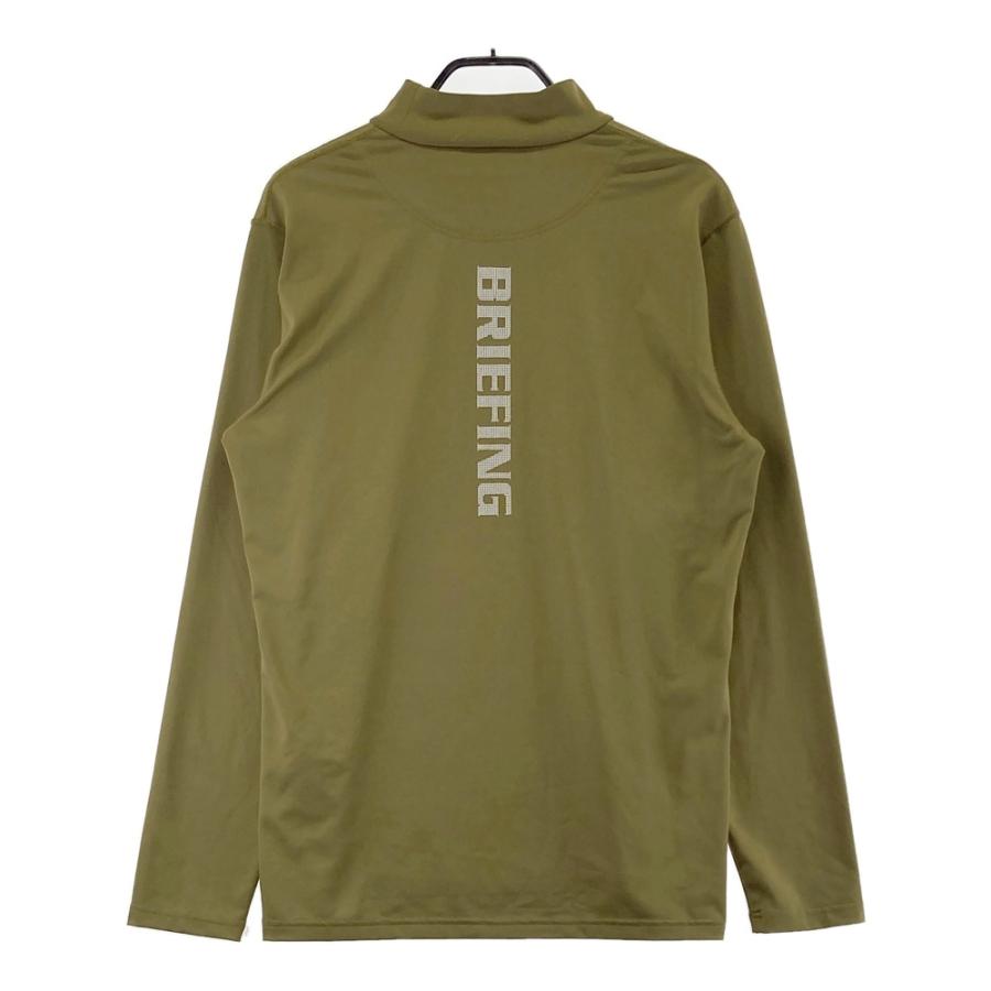 BRIEFING GOLF ブリーフィング 長袖モックネックTシャツ ブラウン系 L