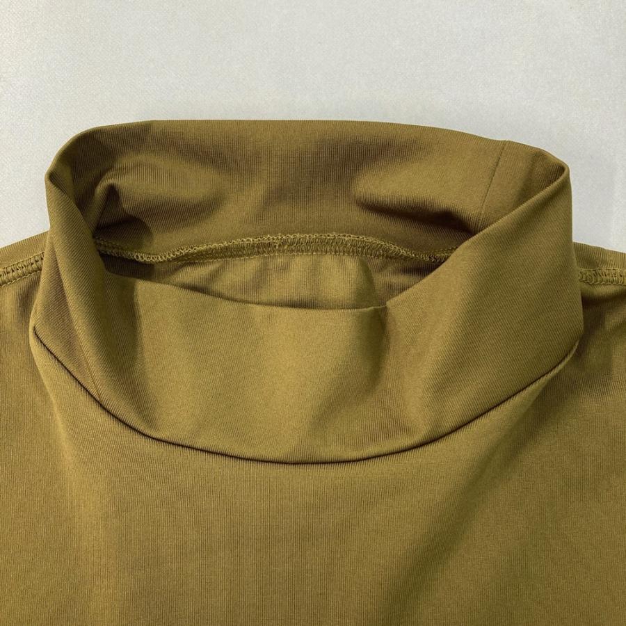 BRIEFING GOLF ブリーフィング 長袖モックネックTシャツ ブラウン系 L