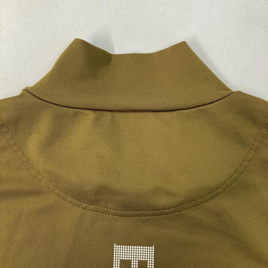 BRIEFING GOLF ブリーフィング 長袖モックネックTシャツ ブラウン系 L