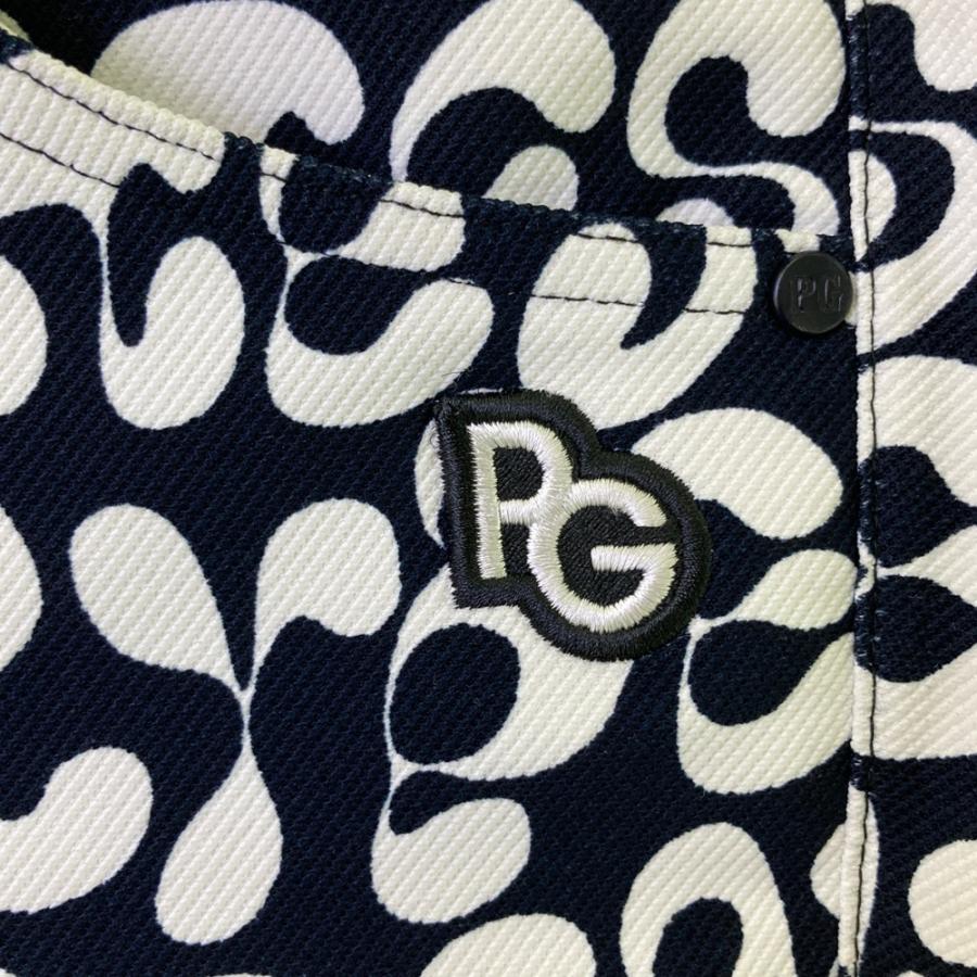 サイズ：0 PEARLY GATES パーリーゲイツ 2024年モデル ストレッチパンツ 総柄 ブラック系 [240101603118] ゴルフウェア レディース ストスト PEARLY GATES（パーリーゲイツ） 2024年モデル ストレッチパンツ 総柄