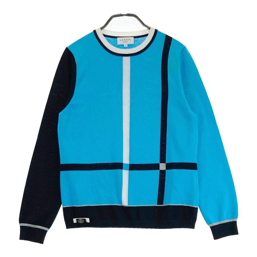 LANVIN SPORT ランバン スポール ニット セーター ブルー系 38 ゴルフ
