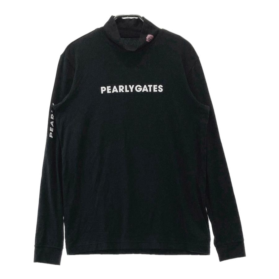 PEARLY GATES パーリーゲイツ ハイネック 長袖Tシャツ ブラック系 3