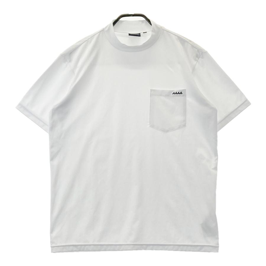 【新品】ムータマリン　ゴルフ　メンズ　半袖　モックネック　白　M MUTA MARINE ムータマリン 半袖モックネックTシャツ ホワイト系 5