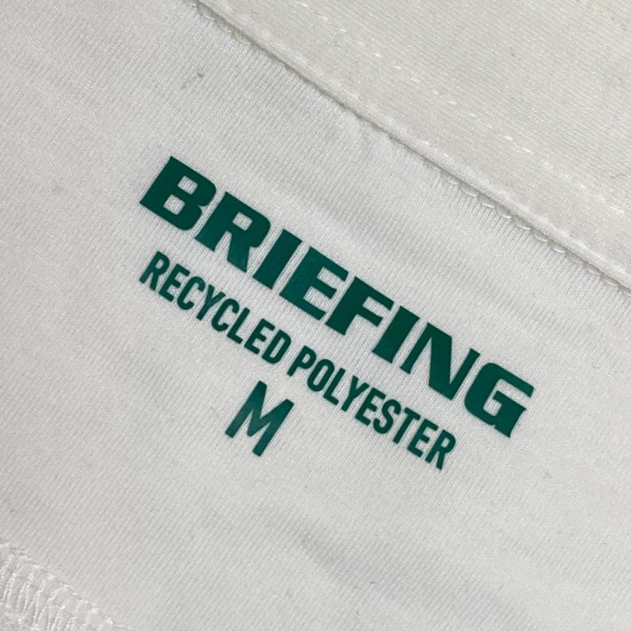 BRIEFING GOLF ブリーフィング 2024年 半袖ポロシャツ スキッパー  ホワイト系 M ゴルフウェア メンズの画像