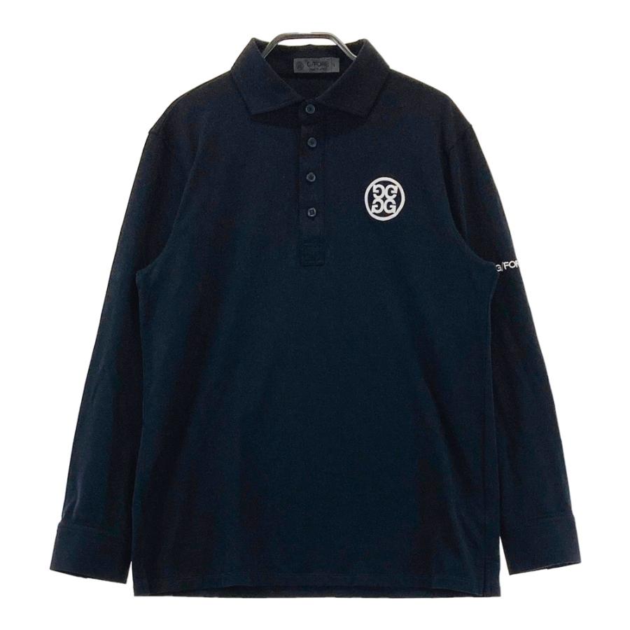 G/FORE ジーフォア 裏起毛 長袖ポロシャツ ブラック系 1 ゴルフウェア