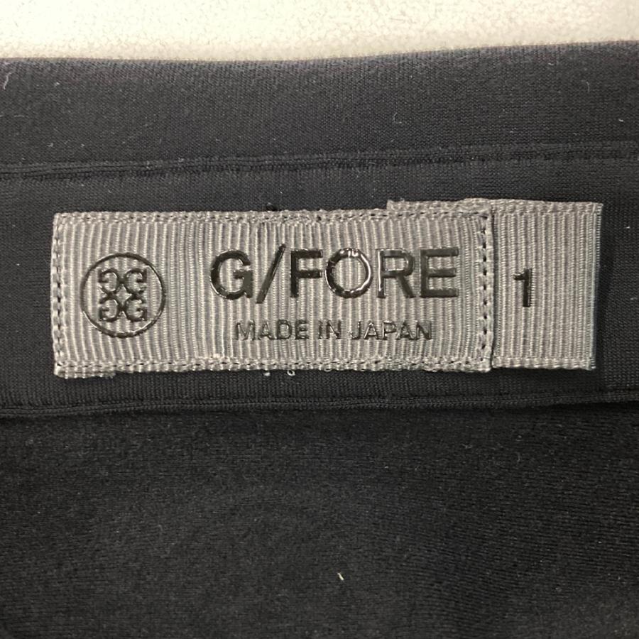 G/FORE ジーフォア 裏起毛 長袖ポロシャツ ブラック系 1 ゴルフウェア