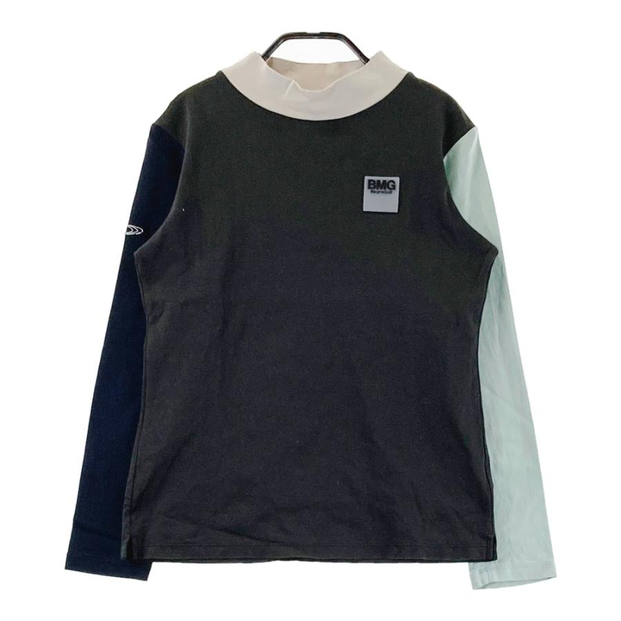 BEAMS GOLF ビームスゴルフ 長袖モックネックTシャツ ブラック系 M