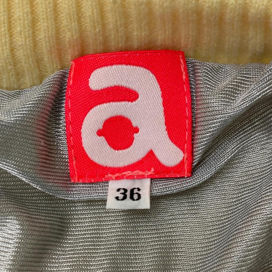 ARCHIVIO アルチビオ 裏地付 ウール ニットセーター イエロー系 36