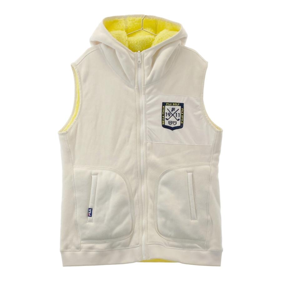 FILA GOLF フィラゴルフ フード付 リバーシブル フリースベスト