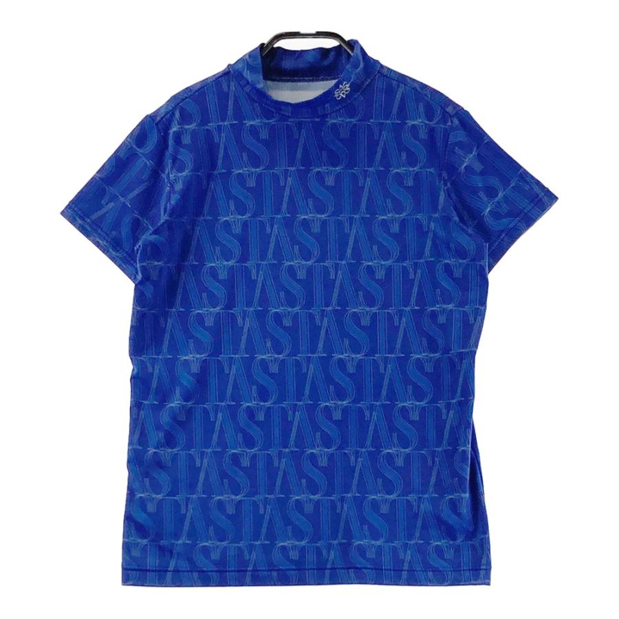 St ANDREWS セントアンドリュース モックネック半袖Tシャツ ロゴ柄