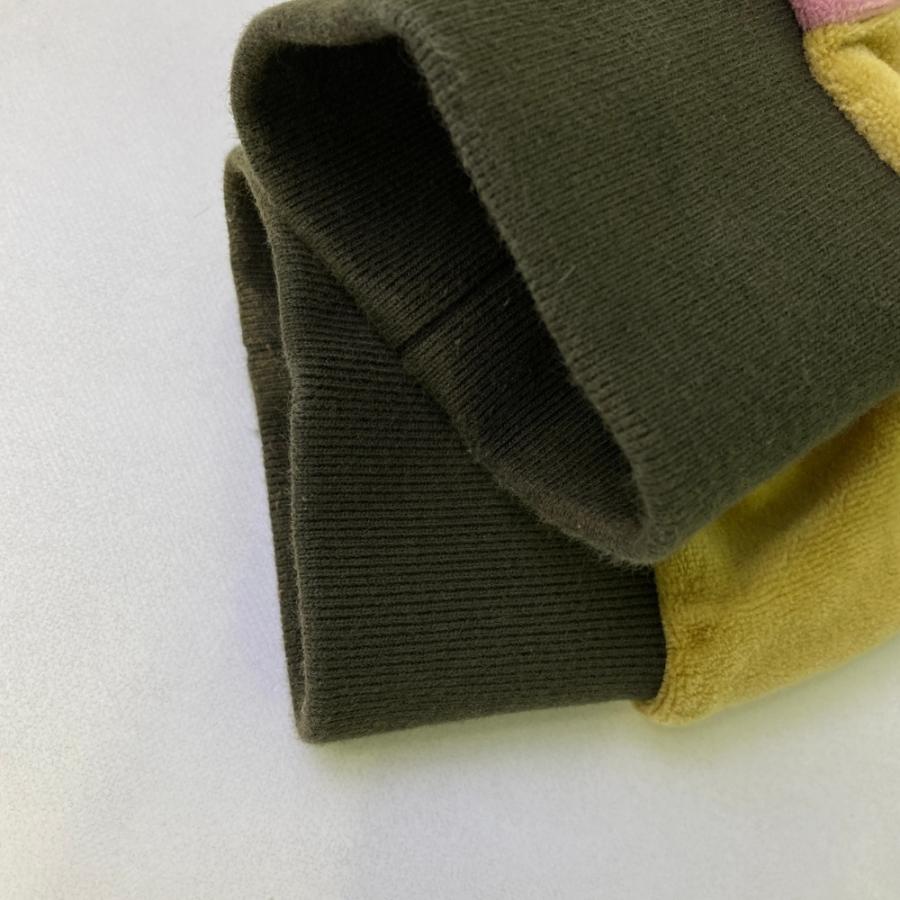 supreme シュプリーム パッチワーク ポロシャツ SUPREME シュプリーム 20AW Patchwork Velour 長袖ポロシャツ パッチ