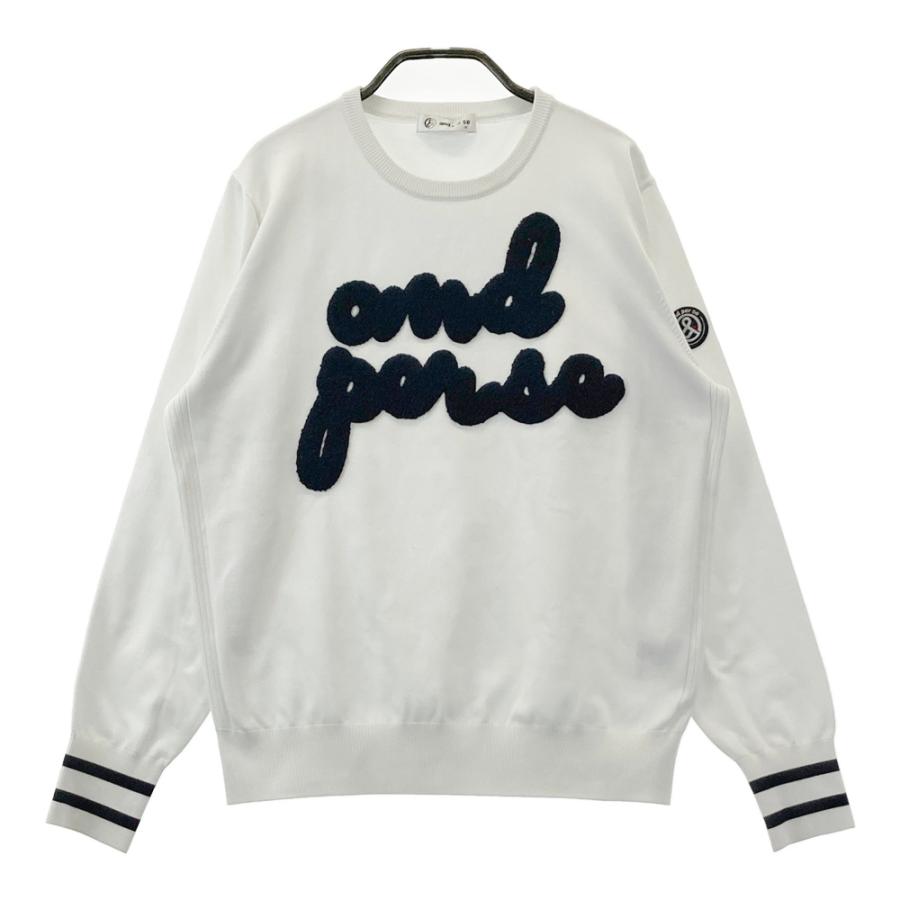 アンパスィゴルフ　セーター【美品】 AND PER SE アンパスィ 2024年モデル クルーネック 長袖ニットセーター