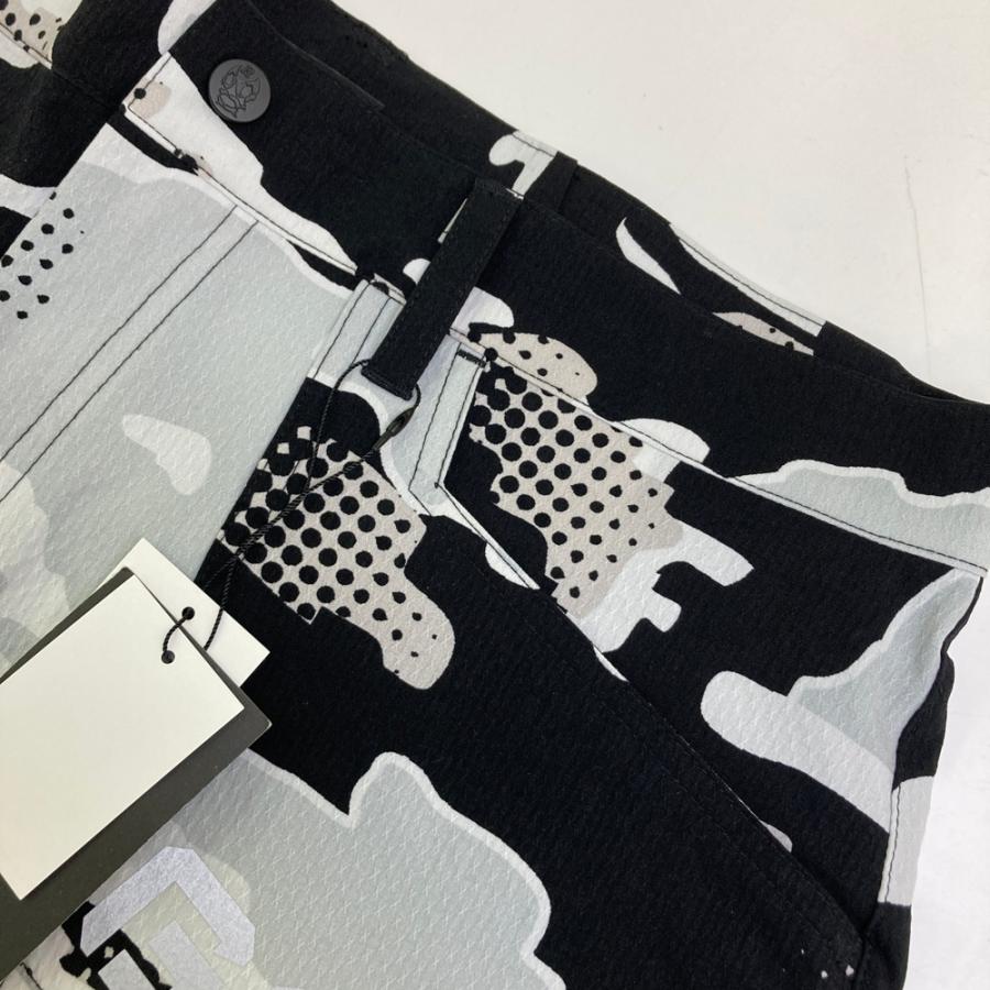 新品】RUSSELUNO ラッセルノ ストレッチパンツ カモフラ柄 ブラック系