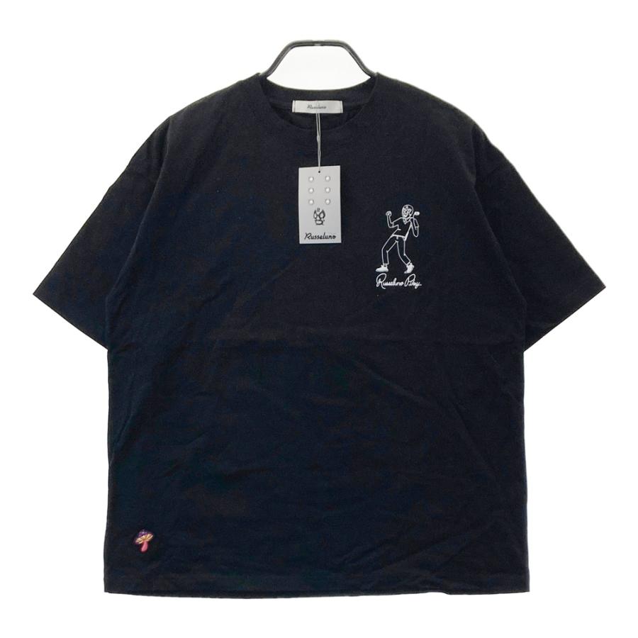 新品】RUSSELUNO ラッセルノ ハイネック半袖Tシャツ ブラック系 4
