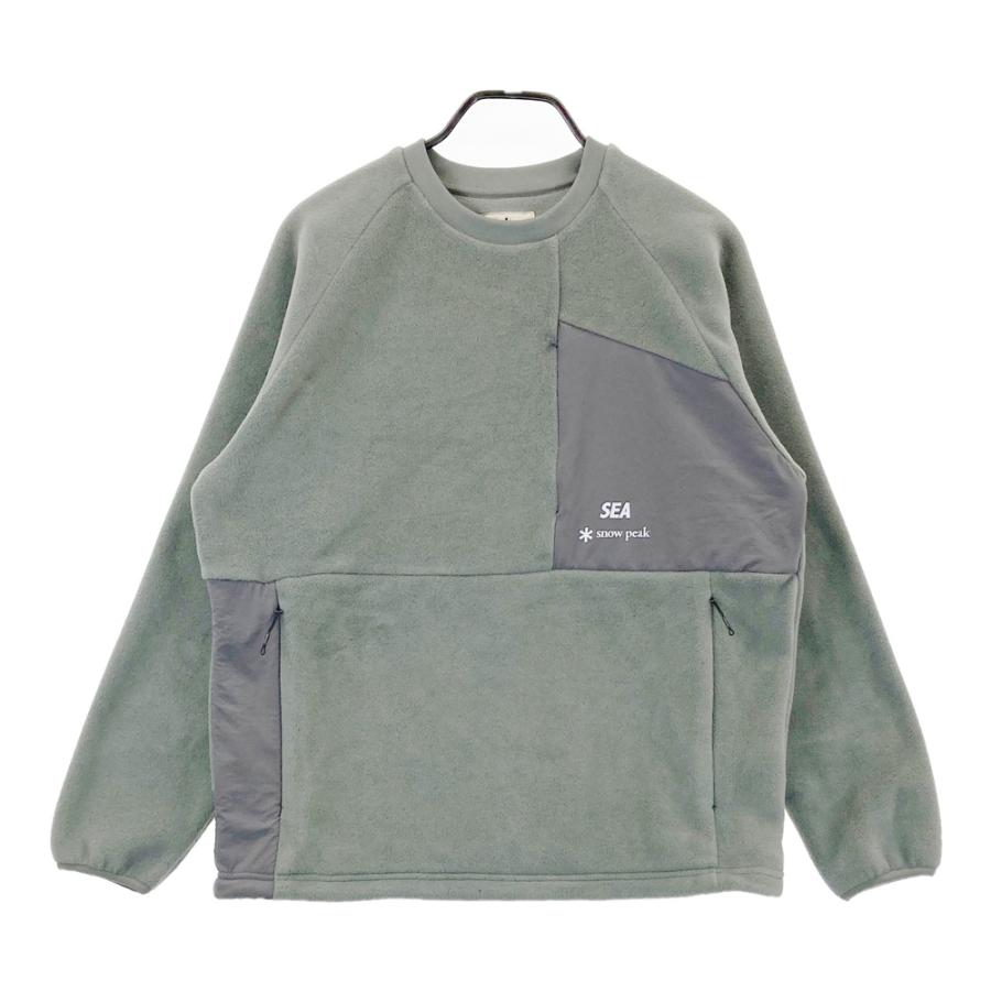 美品】snow peak ×WIND AND SEA フリース プルオーバー グレー系
