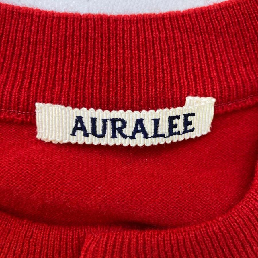 AURALEE 25AW ニットベスト AURALEE＞リブ Vネック ニット ベスト