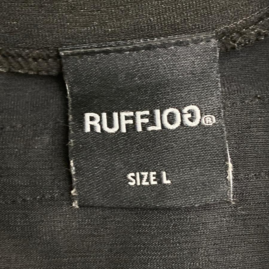 RUFFLOG ラフロッグ 半袖モックネックTシャツ ブラック系 L ゴルフ