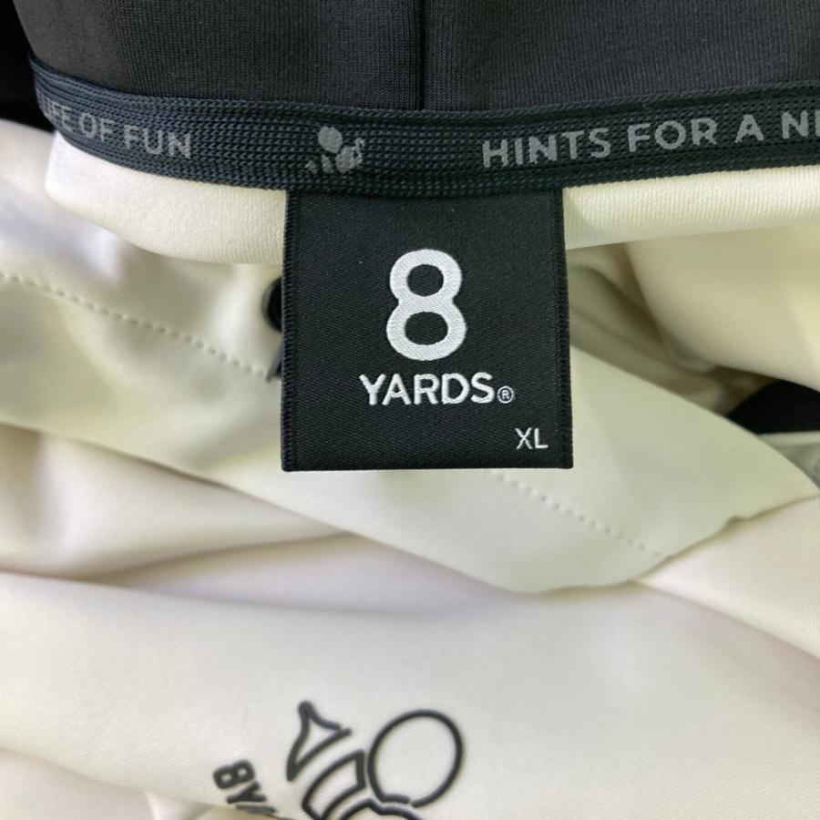 8YARDS ハチヤーズ フード付 ベスト ホワイト系 XL ゴルフウェア