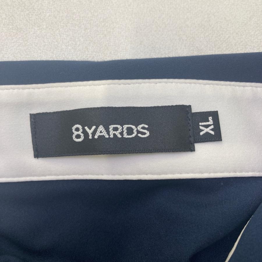 8YARDS ハチヤーズ 半袖ポロシャツ ネイビー系 XL ゴルフウェア メンズ