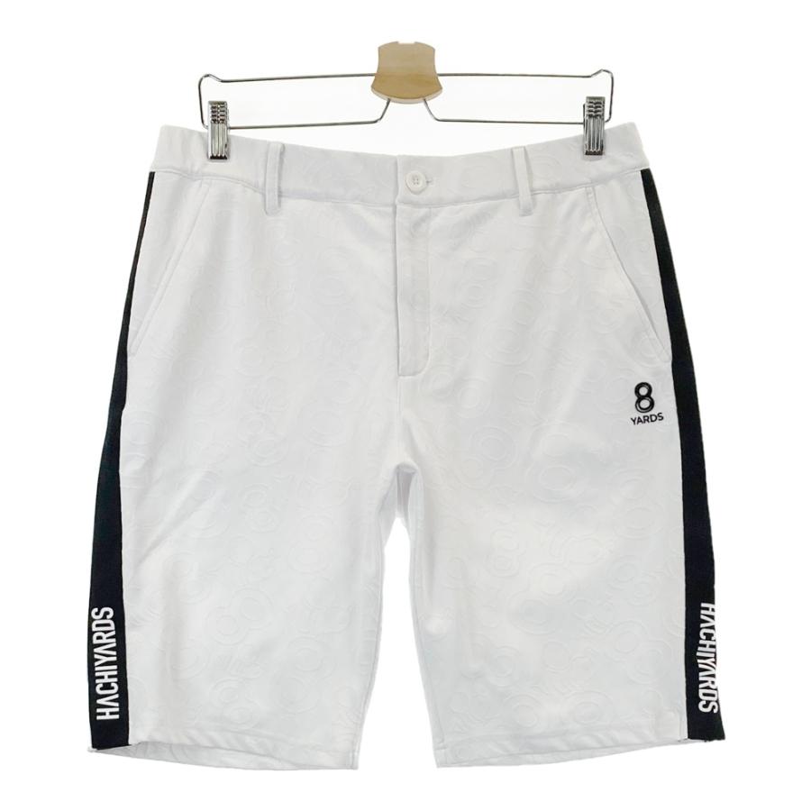 8YARDS ハチヤーズ 裏メッシュ ハーフパンツ 総柄 ホワイト系 2XL
