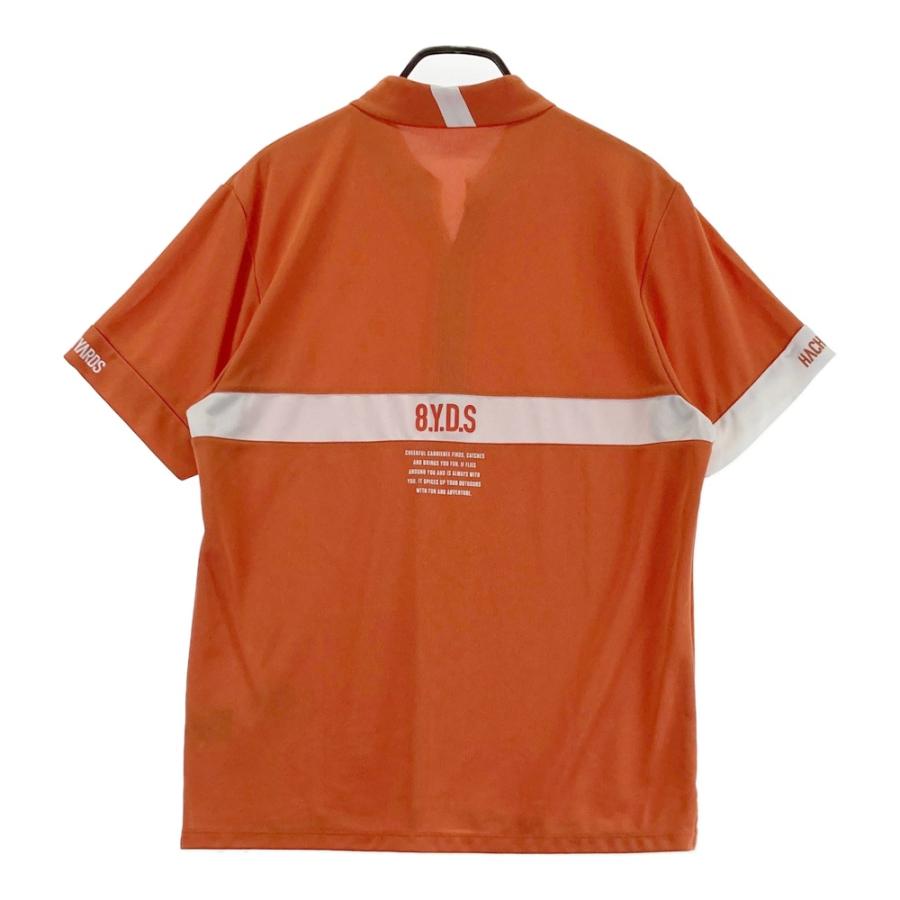 8YARDS オレンジ ポロシャツ XL　完売商品　未使用 8YARDS ハチヤーズ 半袖Tシャツ オレンジ系 2XL ゴルフウェア メンズ