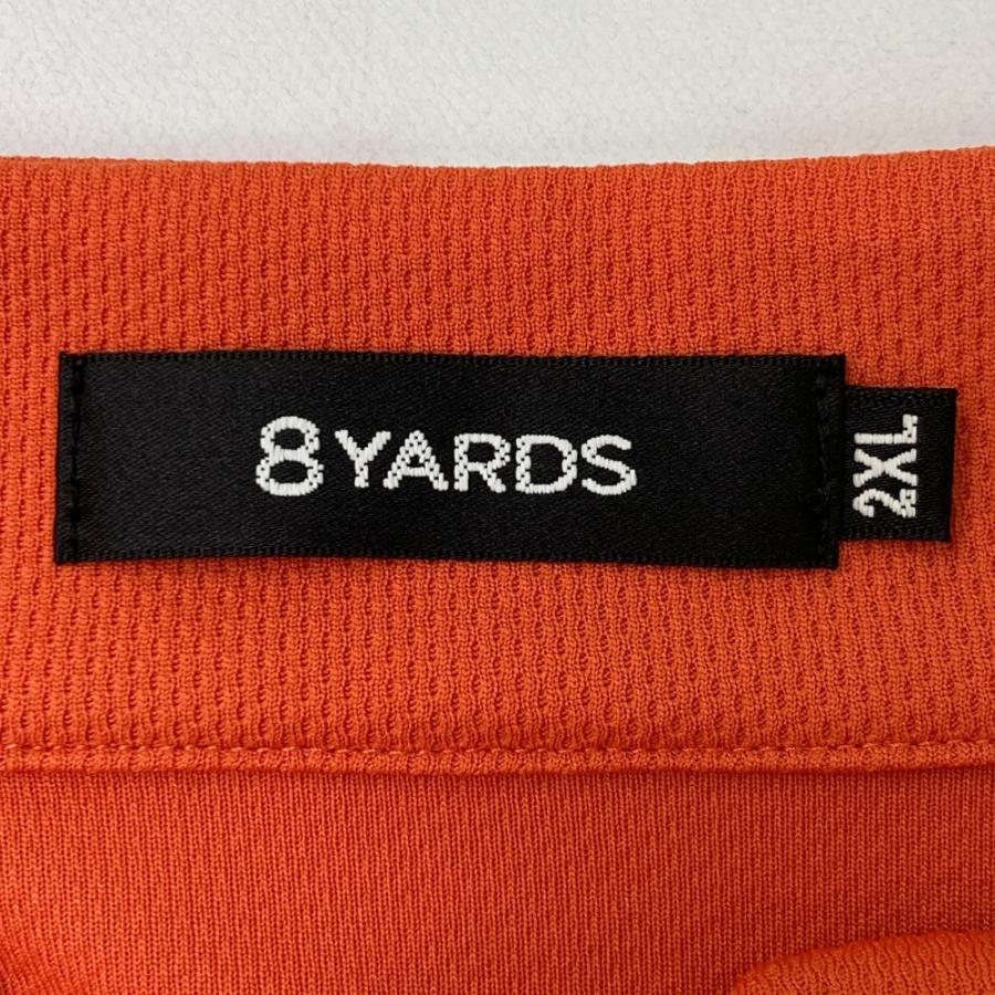 8YARDS ハチヤーズ 半袖Tシャツ オレンジ系 2XL ゴルフウェア メンズ