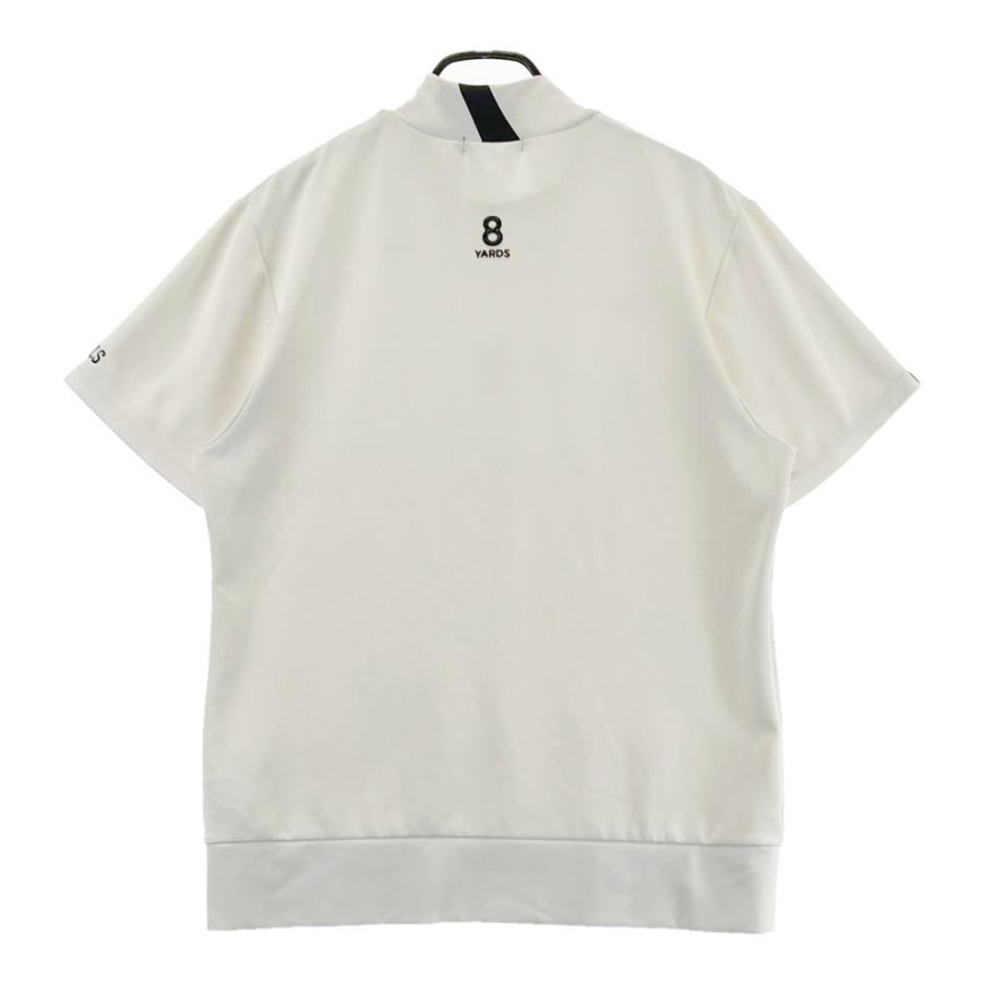 8YARDS ハチヤーズ ハイネック 半袖Tシャツ ホワイト系 XL ゴルフ